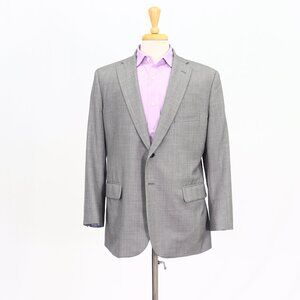 Tom James 42S Gray Blazer Sport Coat Jacket 2-Button Solid T488